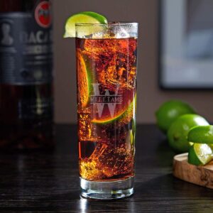 personalized rum and coke highball glass (custom gift)