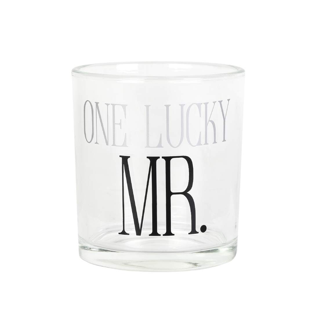 Enesco Our Name is Mud One Lucky Mr. Rocks Glass, 12 Ounce, Clear