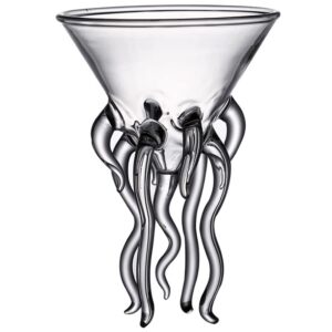 cabilock cocktail glass goblet octopus glass wine cups party drinking cups exquisite martini glasses novelty drink cup for party bar