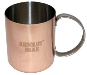 absolut vodka copper moscow mule mug