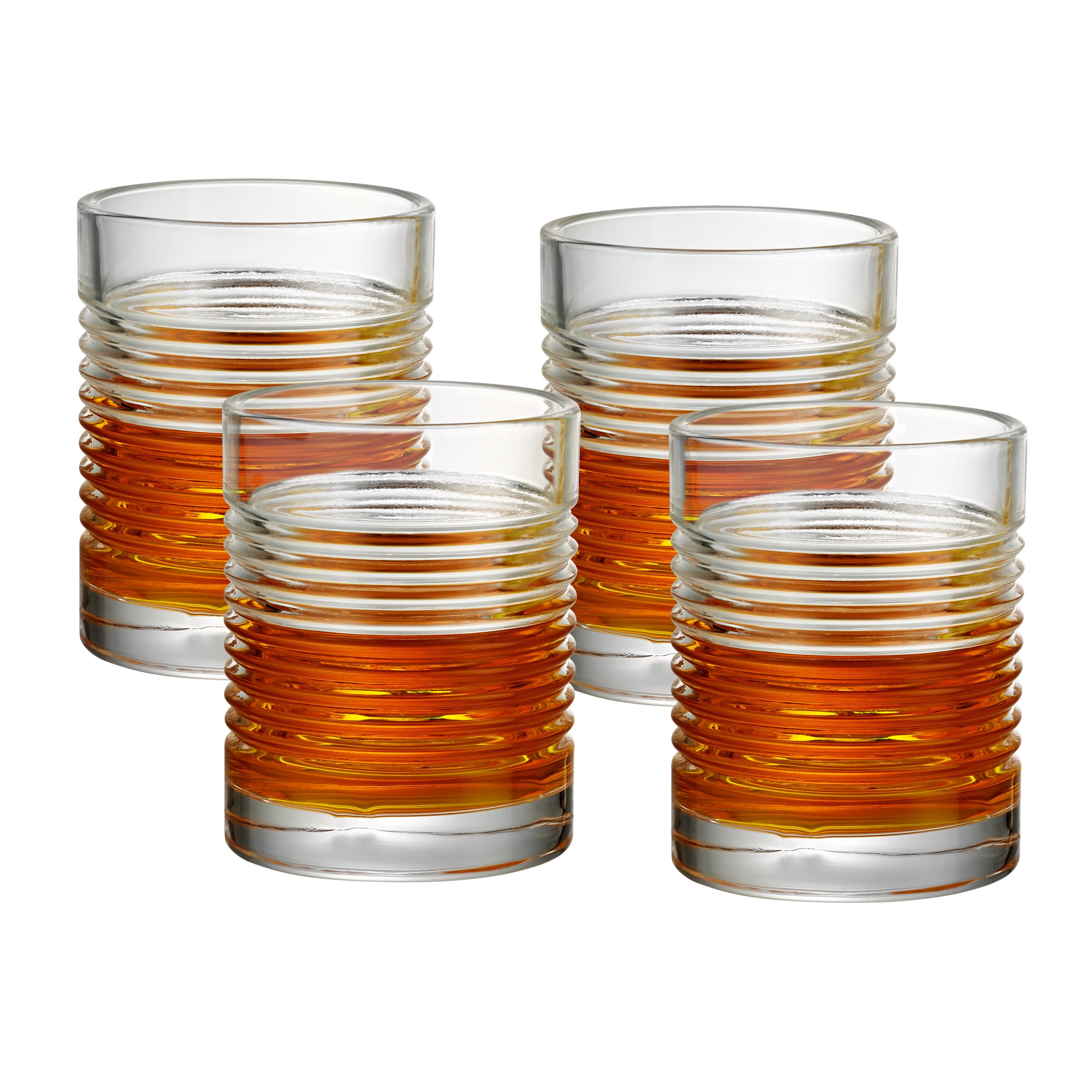 Artland Hampton Double Old Fashion Gift Box (Set of 4), 11 oz, Clear