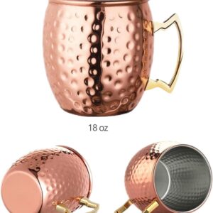 Bltjy Cocktail mug Moscow mule mugs Copper beer mug Copper coffee mugs Kitchen moscow mule Copper mugs Copper mugs Father in law christmas gifts