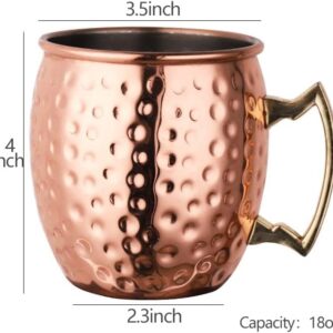 Bltjy Cocktail mug Moscow mule mugs Copper beer mug Copper coffee mugs Kitchen moscow mule Copper mugs Copper mugs Father in law christmas gifts