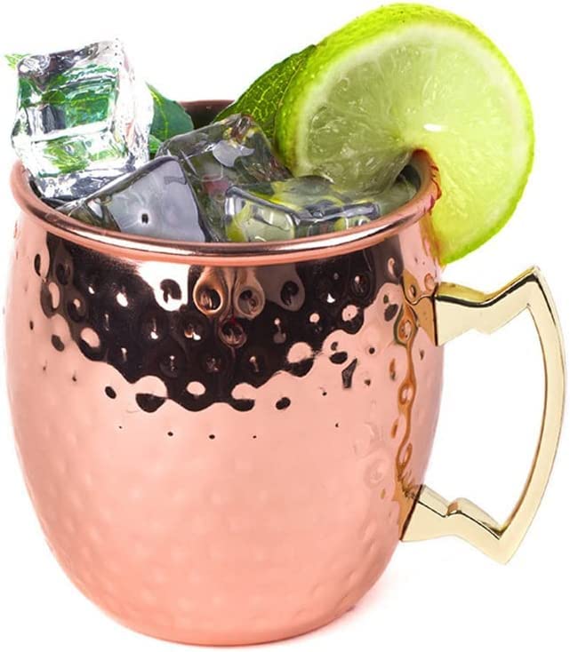 Bltjy Cocktail mug Moscow mule mugs Copper beer mug Copper coffee mugs Kitchen moscow mule Copper mugs Copper mugs Father in law christmas gifts