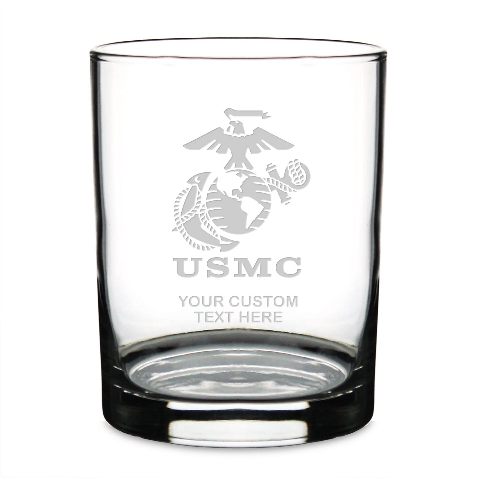 7.62 DESIGN Personalized USMC EGA 14 oz. Double Old Fashioned Glass