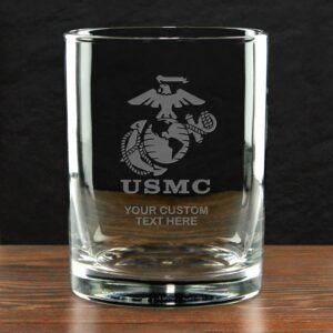7.62 DESIGN Personalized USMC EGA 14 oz. Double Old Fashioned Glass