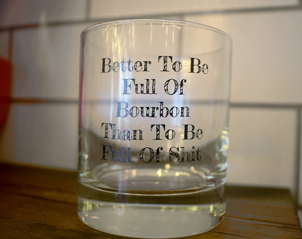 BUY SOCKS YOU ALL Better to Be Full of Bourbon Funny Whiskey Rocks Glass