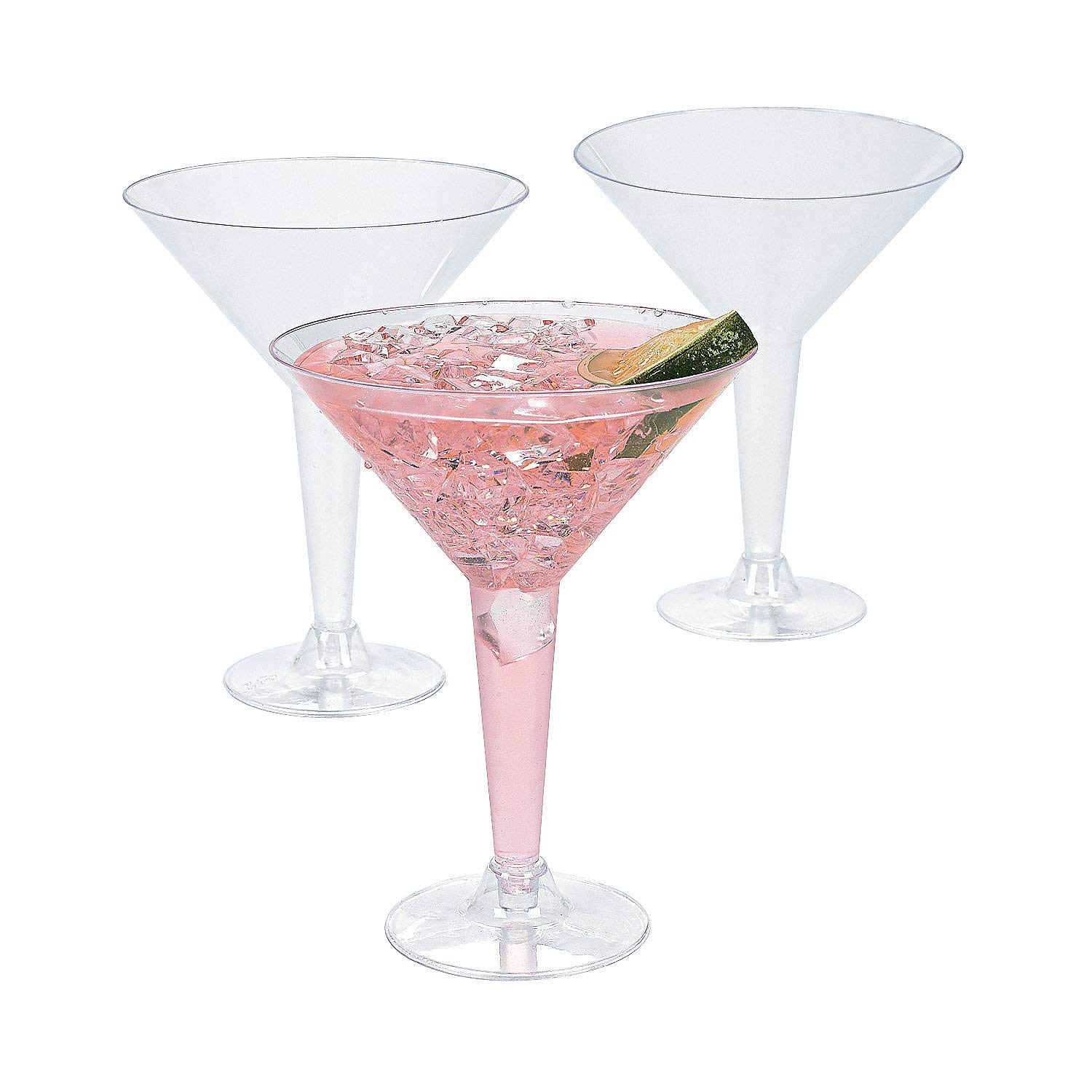 Fun Express Plastic Martini Glasses (bulk set of 20) Party Supplies