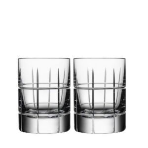 orrefors street whiskey sour glass pair