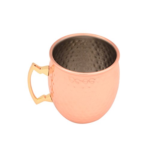 Maxam 18.6oz Hammered Moscow Mule Mug, 18.6 ounces, Copper