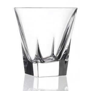 lorenzo rcr crystal fusion double old fashion glass, set of 6