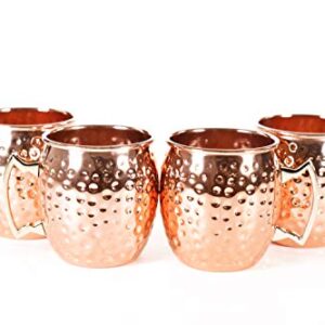 BonBon Luxury Moscow Mule Copper/Nickel Mug Cup 4 Pack New (Copper)