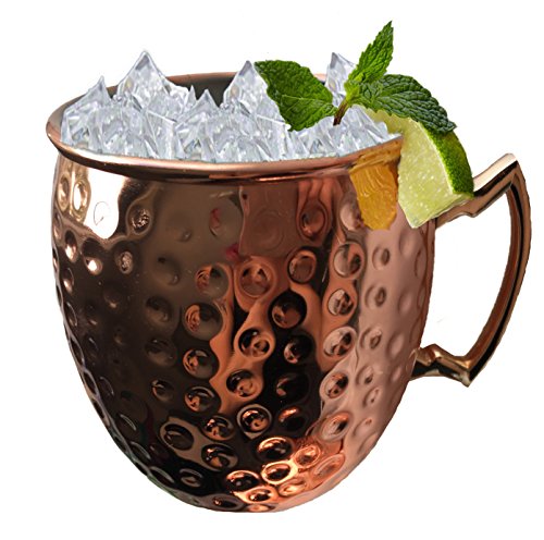 BonBon Luxury Moscow Mule Copper/Nickel Mug Cup 4 Pack New (Copper)