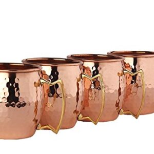 BonBon Luxury Moscow Mule Copper/Nickel Mug Cup 4 Pack New (Copper)