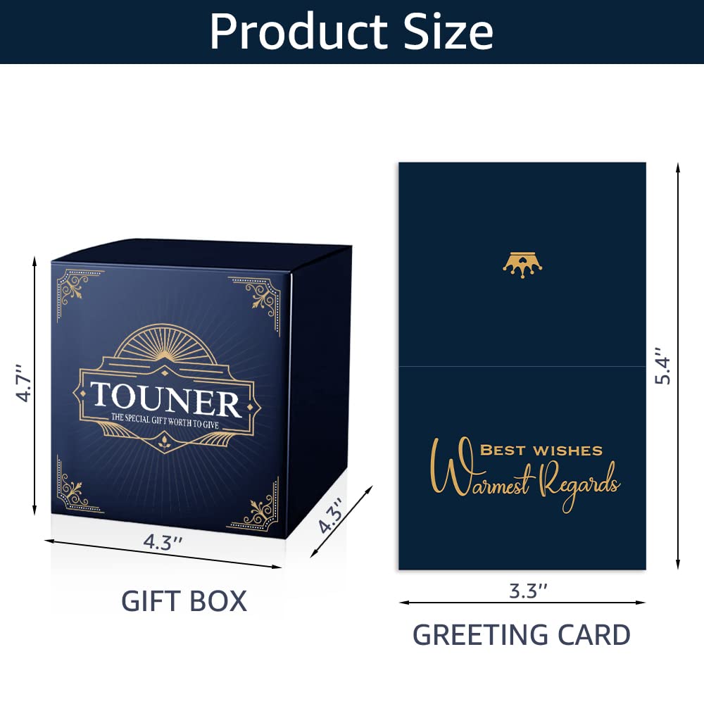 TOUNER Grandpa Juice Whiskey Glasses with Gift Box, New Grandpa Whiskey Glass Gifts, Pregnancy Announcement for Grandpa, Retirement Gifts for Grandpa, Fathers Day Birthday Gifts for Grandpa