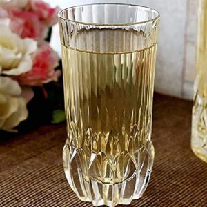 RCR Cristalleria Italiana Crystal Glass Drinkware Set (Highball Cocktail Tumbler (13.5 oz) - 4 Piece)