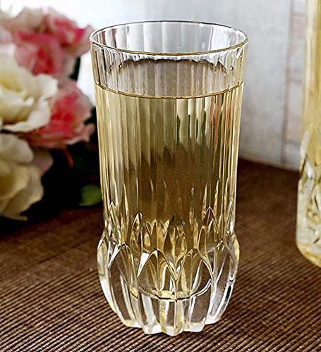 RCR Cristalleria Italiana Crystal Glass Drinkware Set (Highball Cocktail Tumbler (13.5 oz) - 4 Piece)