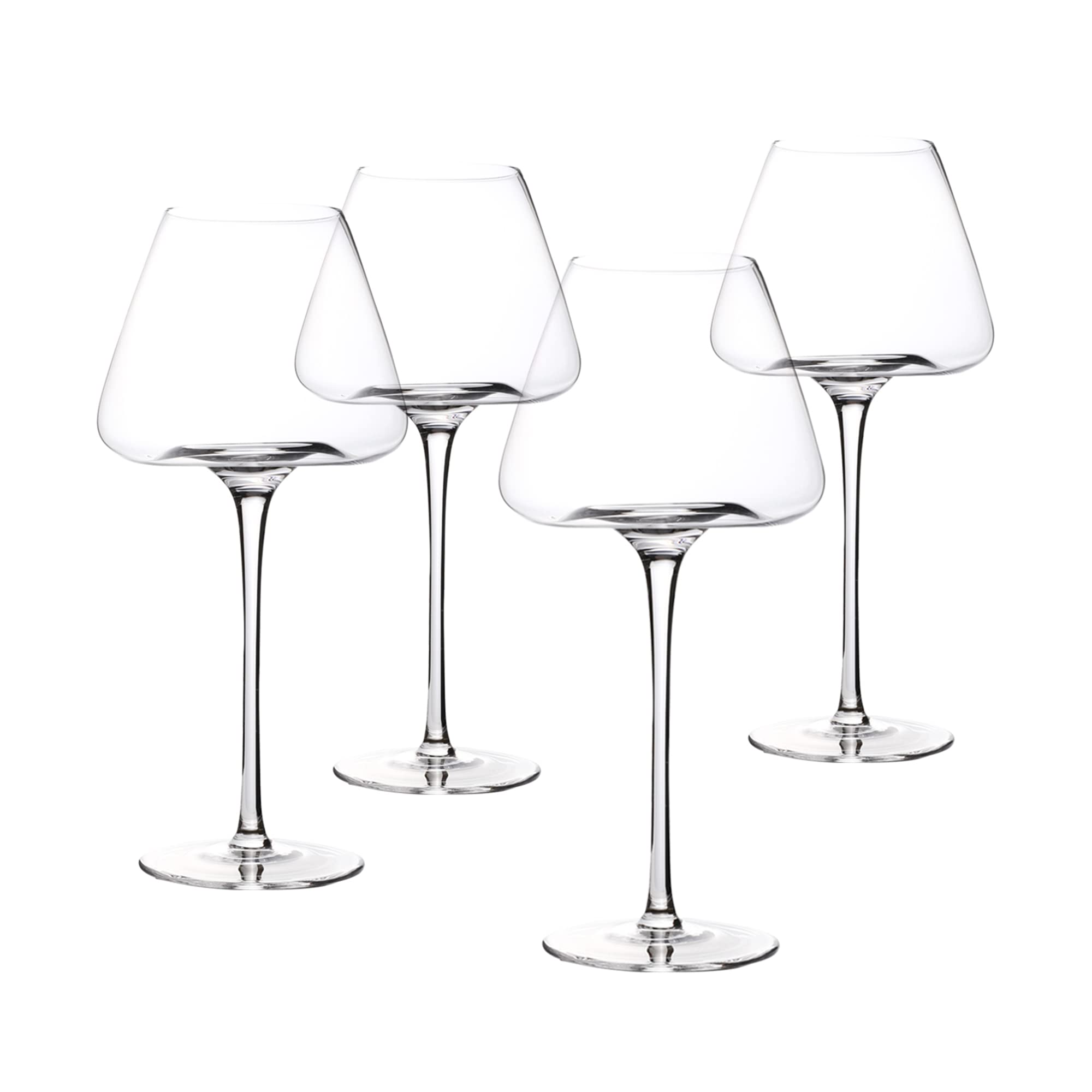 UBENKAKU Wine Glasses Set of 4, 25 OzExtra Large Premium Crystal Burgundy Martini Glasses Set of 4 Thin Rim Long Stem for Red or White Daily Use Wedding Anniversary or Birthday Gift