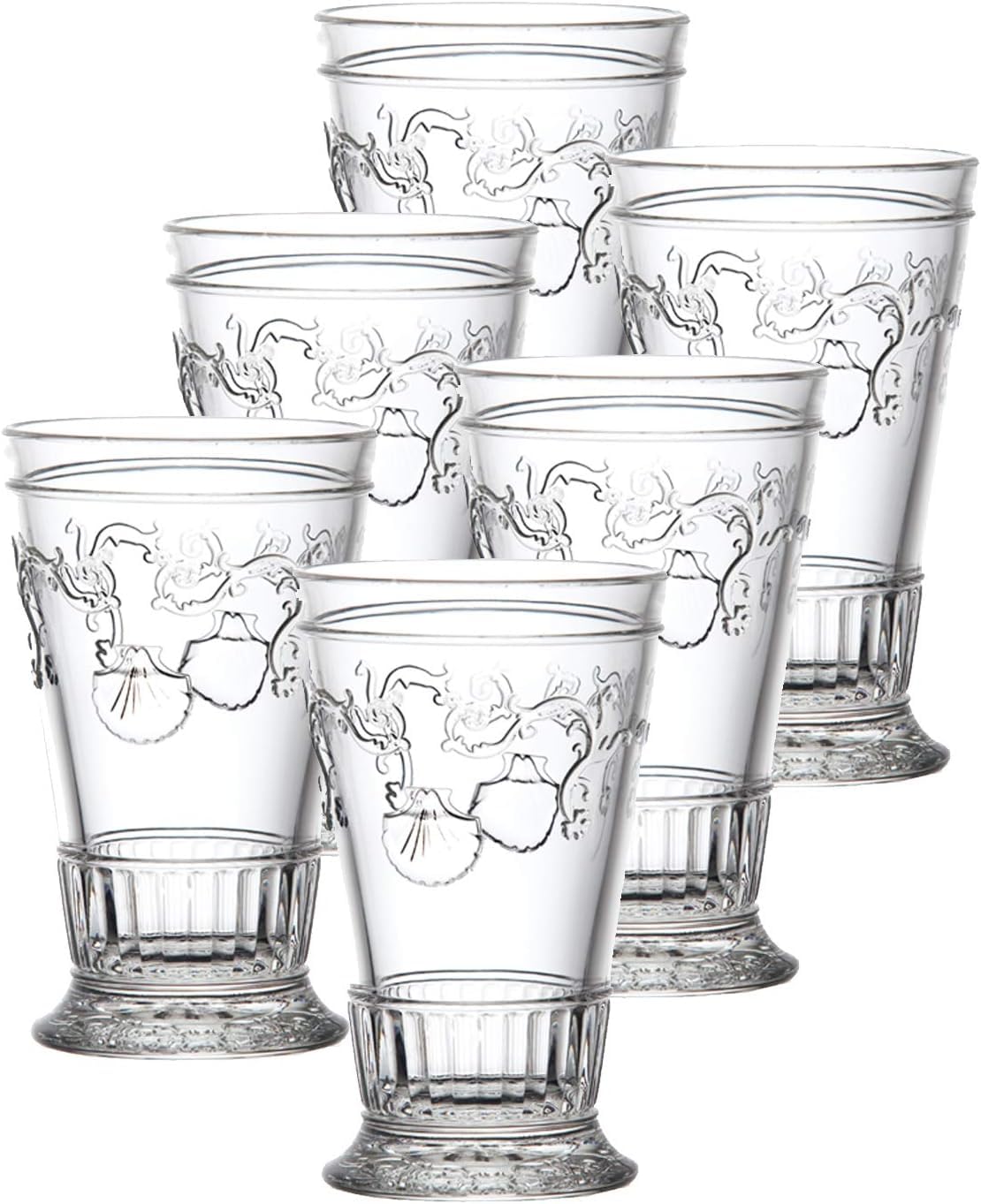 La Rochere Set Of 6, 12-ounce Versailles Double Old Fashioned Glasses