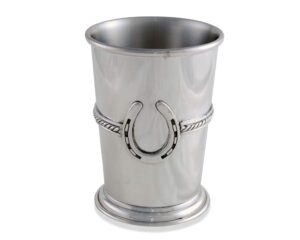 vagabond house pewter horse equestrian julep cup heavy solid 4.25 inch tall