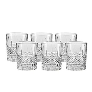 whole housewares double old-fashioned drinking glasses - whisky glasses - tumblers set of 6 (9oz)