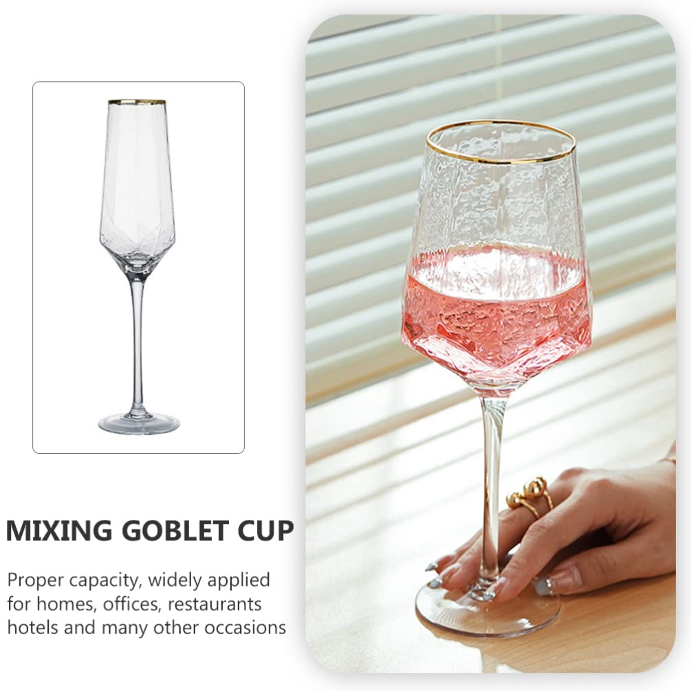 BESTOYARD Glassware Champagne Goblets Martini Wine Glass Cups Elegant Flutes Cocktail Flute Mixing Goblet Cups Cocktail Highball Glasses for Wedding Anniversary 300ml Martini Tumbler