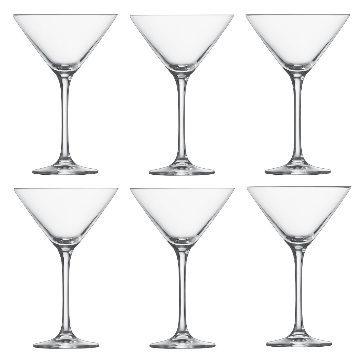 Schott Zwiesel Tritan Crystal Glass Classico Stemware Collection Cocktail Martini Glass, 8.5-Ounce, Set of 6