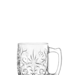 Barski Glass Mug - Mule - Designed - for Beer - Coffee - Tea - Latte - Cocktail - Beverage - Set of 4-14.2 Oz. - Made in Europe