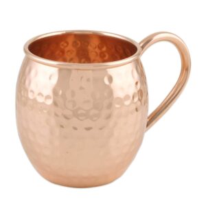 NOVICA Handcrafted Hammered Copper Moscow Mule Mugs, Set Of 4, 'Friendly Celebration'