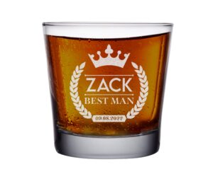 teeamore personalized rocks old fashioned cocktail glass add your name last name etched whiskey glasses gift housewarming 9oz