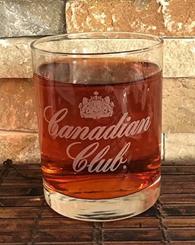 CANADIAN CLUB Collectible Whiskey Glass 8 Oz