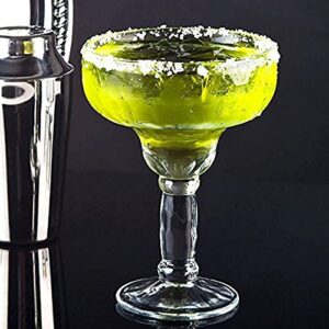 Margarita Glass Yucatan Style Set of 2-13.5oz Uniquely Shaped, Thick Stems, An Elegant Appeal! Their Bold Sombrero-Inspired Shape Takes You South-of-the-Border. Sturdy Glasses are a Classic Choice 2