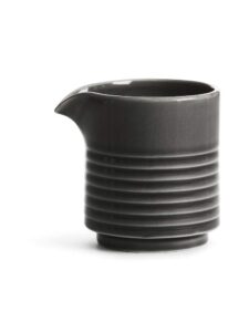 sagaform coffee & more stoneware jug milk pourer, 8.5-ounce, gray