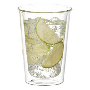 Set of 2 Double Walled Cocktail Glasses - Kinto Cast - 290 ml (9.81 fl. oz.) (Japan Import)