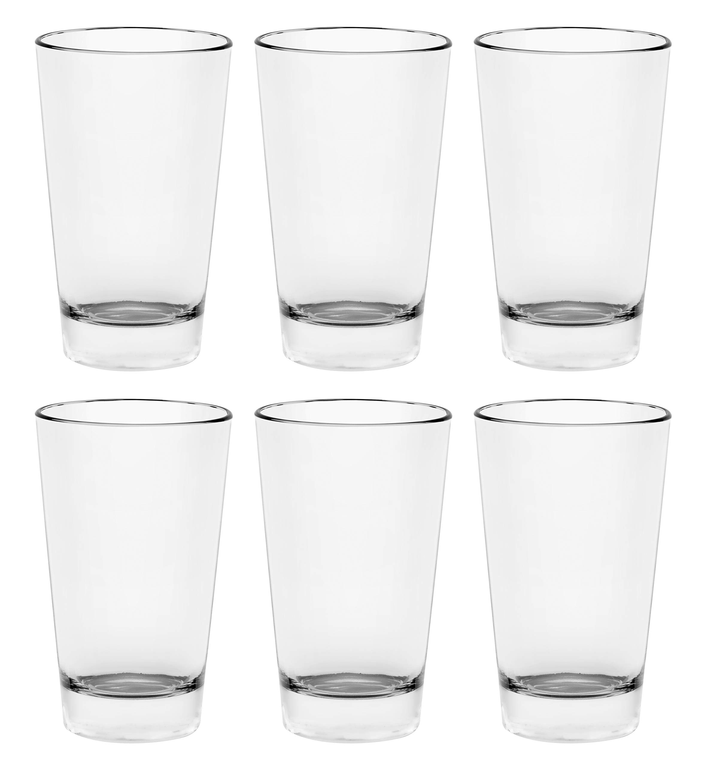 Barski - European Glass - Hiball Tumbler- 13.5 oz. - Set of 6 Highball Glasses - Made in Europe