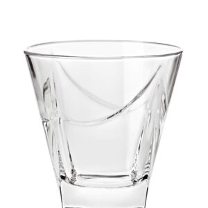 Barski - European Glass - Double Old Fashioned Tumbler Glasses - Uniquely Designed - Set of 6-11.5oz. - Made in Europe