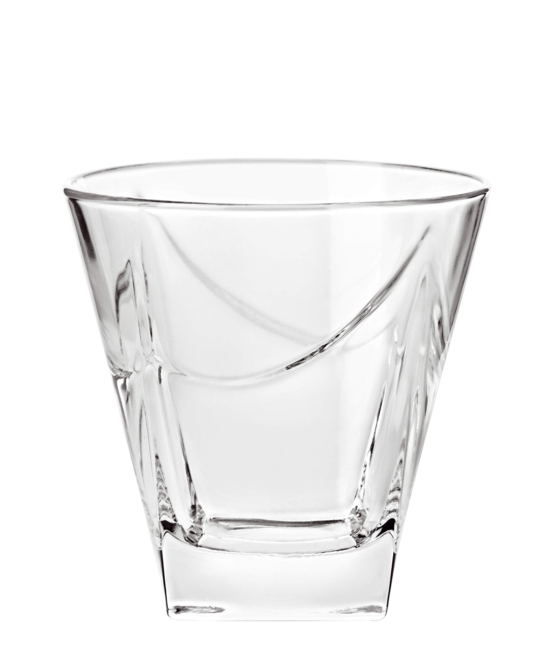 Barski - European Glass - Double Old Fashioned Tumbler Glasses - Uniquely Designed - Set of 6-11.5oz. - Made in Europe