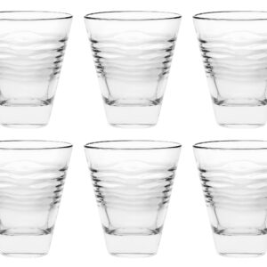 Barski - European Glass - Double Old Fashioned Tumbler Glasses - Uniquely Designed - Set of 6-10 oz. - Made in Europe