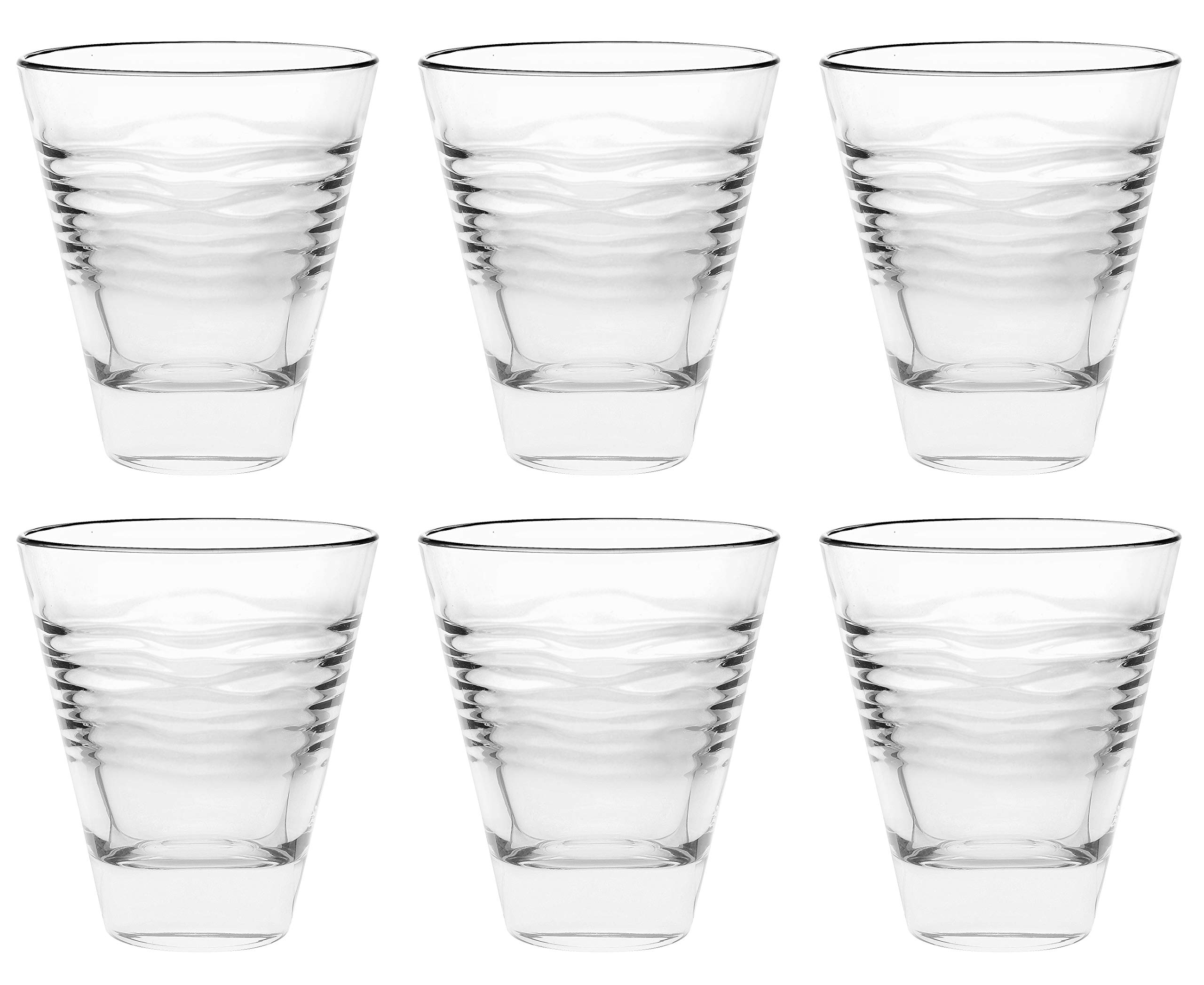 Barski - European Glass - Double Old Fashioned Tumbler Glasses - Uniquely Designed - Set of 6-10 oz. - Made in Europe