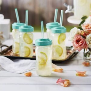 Ball Sip and Straw Spiral Mason Jars, 16 oz (Set of 4)