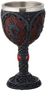 dragon crest royal dragon goblet, 1 count (pack of 1), multicolor