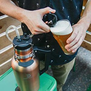 DrinkTanks 128 oz Vacuum Insulated Stainless Steel Beer Growler