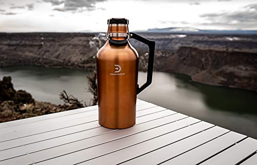 DrinkTanks 128 oz Vacuum Insulated Stainless Steel Beer Growler