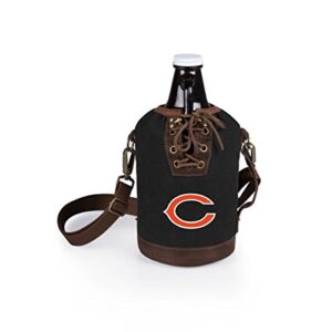 PICNIC TIME Black Chicago Bears Growler Tote with 64oz. Growler