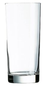 arc cardinal precision beverage/iced tea/cooler glass with sheer rim, made in usa, 15.5-ounce, set of 12