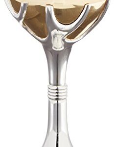 Rite Lite Tree of Life Kiddush Cup, Gold/Silver Shabbat Luxury Kiddush Goblet Chanukah 6.5" Comes with A Beautiful Box Hanukkah