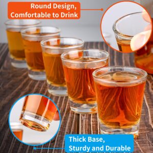 SuproBarware Shot Glass Set of 36 Heavy Base Shot Glass Bulk 2 oz Round Shot Glasses Set for Espresso, Whiskey, Liqueurs and Tequila