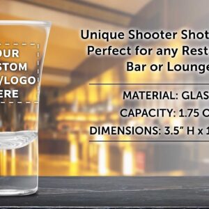 Custom 2 oz. Lord Shooter Etched Shot Glasses, 10 pack, Personalized Text, Logo, 21st Birthday Party, Lounge Glassware, Clear