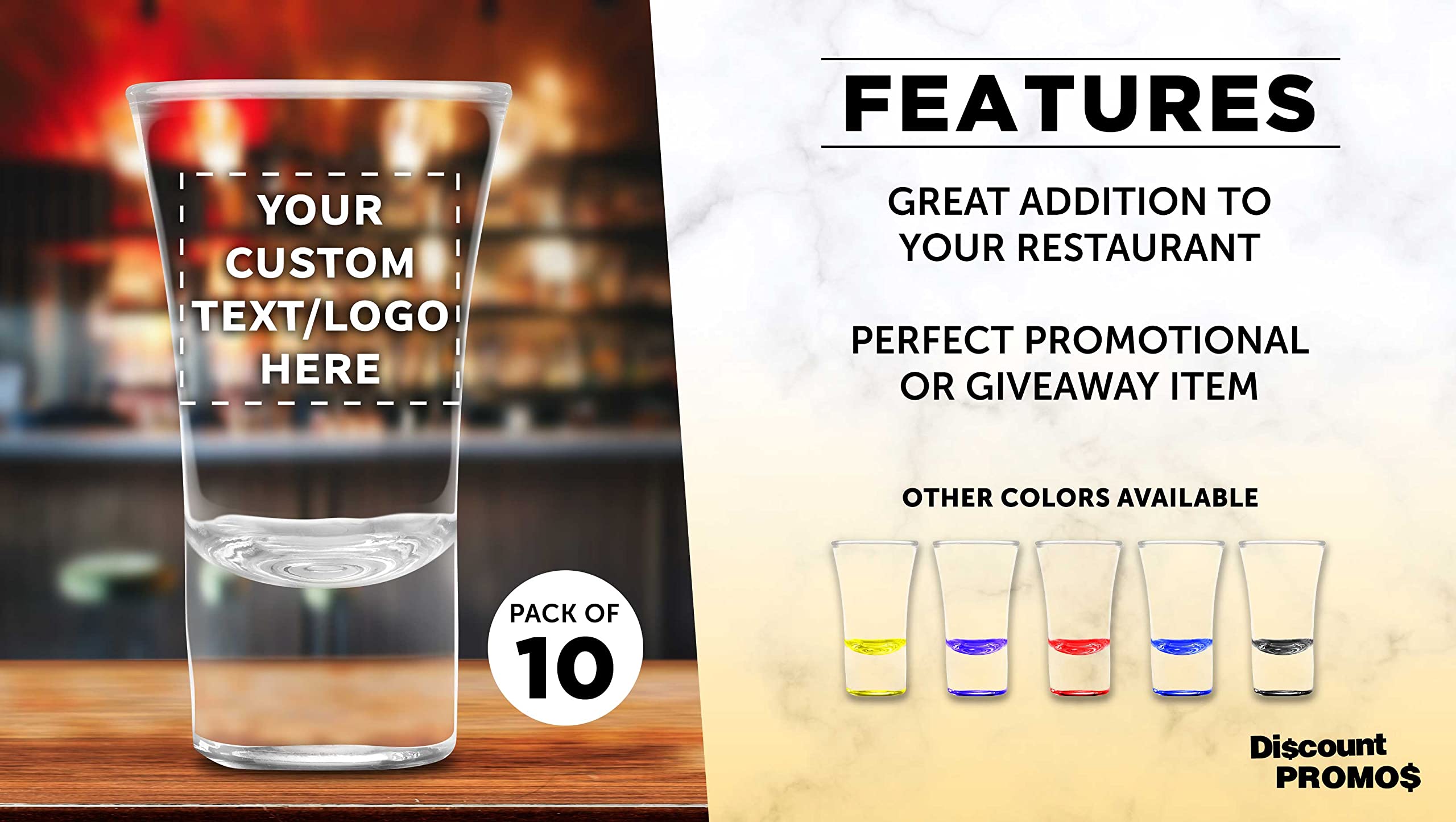 Custom 2 oz. Lord Shooter Etched Shot Glasses, 10 pack, Personalized Text, Logo, 21st Birthday Party, Lounge Glassware, Clear