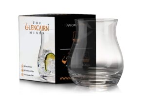 glencairn whiskey and gin mixer glass in gift carton